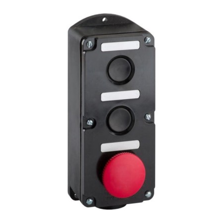 KEAZ post 150759, button, IP54, 3 red. mushroom