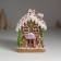 Souvenir Polystone Light "Gingerbread House with a Christmas tree, gingerbread and candy" 12.5x9.5x17 cm