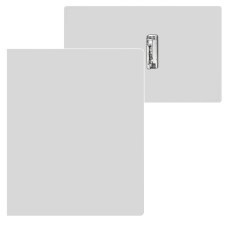 Folder with A4 clamp, 500 microns, spine 15 mm, calligrata, up to 100 sheets, white