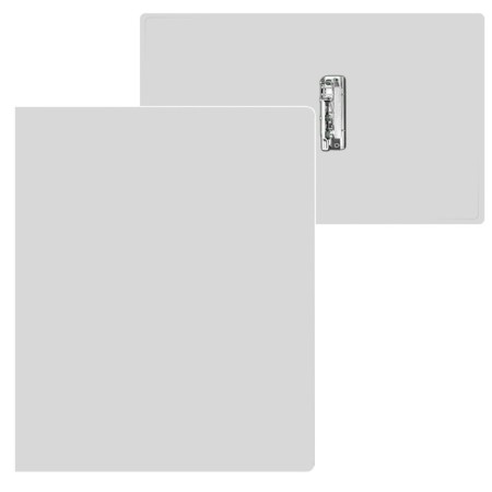 Folder with A4 clamp, 500 microns, spine 15 mm, calligrata, up to 100 sheets, white