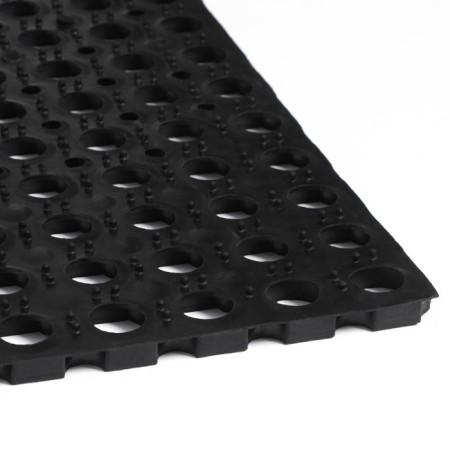 Muddy mud -bearded rug 40 × 60 × 1.2 cm, black color-8