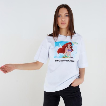 T -shirt "Little Mermaid" Oversize Princess, white color