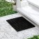 Muddy mud -bearded rug, 100 × 150 × 1.6 cm, black color