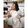 Apron Golden Frost, size 60x80 cm, curls, beige