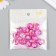 Beads for creativity plastic "Marble. Fuchsia" set of 15 pcs 1.7x1.7x1 cm