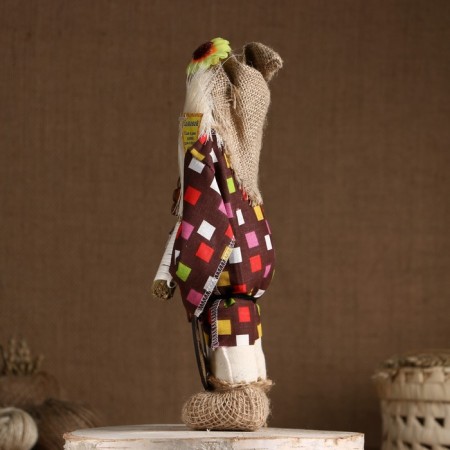 Amulet-Domova "Glory, with a broom and horseshoe", medium, 33x24x12 cm mix-5
