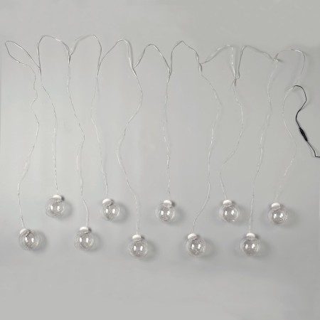 Garland "fringe" 2.5 × 0.7 m dews with nozzles "balls", ip20, silver thread, 150 LED, glow of multi, 12 V-7