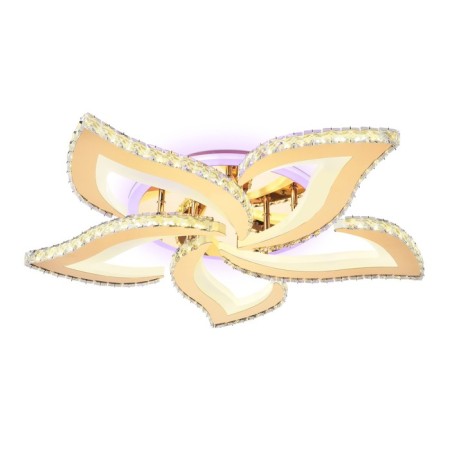 LED ceiling LED with Ambrella Light, Ice, FA1724, 5XLED, 113 W, 8475LUM, 3000-6400K, Gold Color.-3