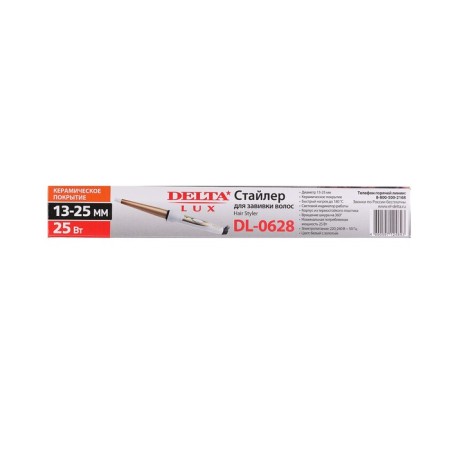 Delta Lux DL-0628, 25 W curbstick, ceramic coating, d = 13-25 mm, up to 180 ° C, white-5