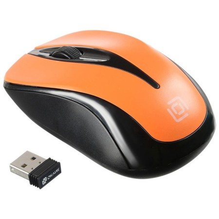 Mouse Oklick 675MW Black/Orange optical (800DPI) Wireless USB (2but)