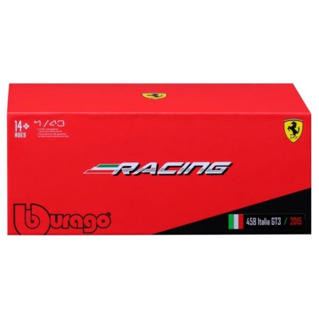 Racing machine BBURAGO Ferrari FXX-Ko 2017, Die-Cast, 1:43, white color-11