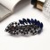 Hair hair clip "Blue Fog" Precious sheet, 9 cm