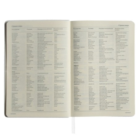 Diary of Leduced A5, 160 sheets MEGAPOLIS VELVET, solid cover, artificial leather, lies, on an elastic band, tinted block 70 g/m2, white-11