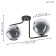 Lamp Marojales, 2x28W E27, black color