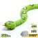 The radio -controlled “jungle” snake works on the battery, the color is green