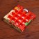 New Year. Box of 16 sweets, 17.7x17.7x3.8 cm, confectionery packaging