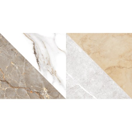 Tiles Facing Geometry Capella GT White, GT98VG 50x25-4