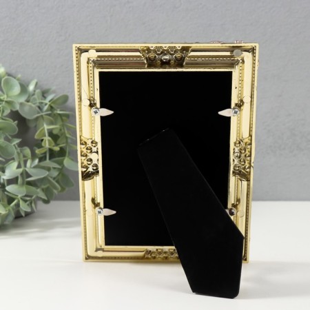Photo frame 3081 10x15 cm "Pearls" plastic, col. gold-3
