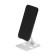 Luazon phone stand, folding, adjustable, rubber inserts, white