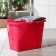 A rectangular bucket, 15 l, pug, with a drain and an exalted, the color of a mix