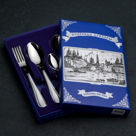 A set of cutlery "Rapsodia", 18 items, a cardboard box, silver color-4