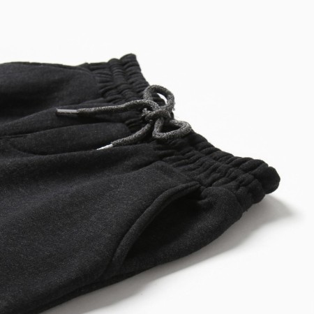 Pants for the boy are beginning, dark gray color, height 134 cm-1