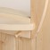 Mirror with a shelf from the linden "Barrel", 63x46x16 cm