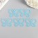 Plastic sticker phosphorus "butterflies" set 5pcs mix 17x12 cm