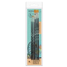 System of Synthetics 6 pieces, Brauberg Art Classic, Round No. 1, 3; flat No. 4, 10; spruce No. 8; oval No. 6