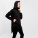 Feminine hoodies, black color, size 48