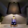 Ariadne's table lamp E27 40W black and gold 25x25x39 cm Risalux