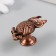 Handle for the casket Metal "Evil on the branch" Copper 5.2x2.2 cm