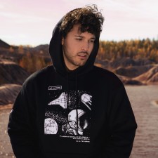 Sweatshirt with a hood Roscosmos x Onlytop, p. XL, the color is black