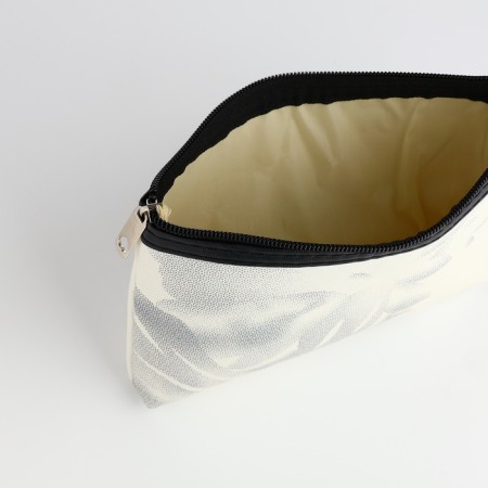 Cosmetic bag simple charm, 20*3*12, lightning department, white-2
