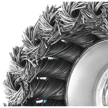 Cup brush "Bison" 35275-080_z02, twisted, steel, wicker bundles 0.5 mm, M14x80 mm-2