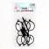 Glasses for toys, set 3 pcs., Black color