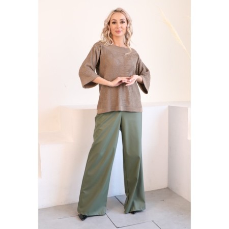 Female jumper, size 46, brown color-10