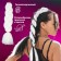 Zumba Kanecalon is monophonic, corrugated, 60 cm, 100 g, white color (#ay9)