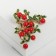 Brooch "Coral Branch", red-green color in gold