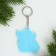 Key keychain, rubber, anime "Lisenok Chibi", 6.1 x 5.3 cm