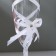 A set of wedding glasses for whipping with a tape, 0.2 l, 2 pcs., White