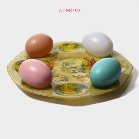 Glass stand for the eggs of the "chickens", 21 × 1 cm, 8 cells-1