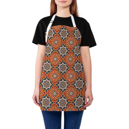 Apron kitchen with a photocrint "Geometric patterns", adjustable, size OS