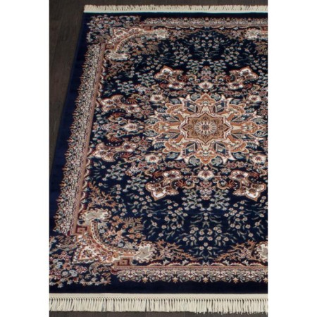 Rectangular carpet Merinos iSfahan, size 160x220 cm, Navy color