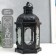 Climber Metal, glass "Lantern - Blooming monograms" D -10 cm black 13.5x15x29 cm