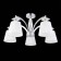 Ceiling lamp ST LUCE. SL1756.102.05. Bello. 5x40 watts, E14, 70x70x34 cm, chromium color
