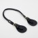 Handle for bags, cords, 60 × 1.8 cm, with sewing loops 5.8 cm, black/gold color
