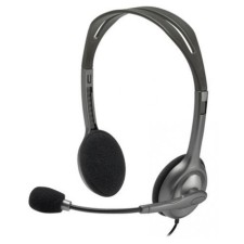 Headphones with Logitech H111 Microphone Gray 2.35m Faling Head (981-000588)