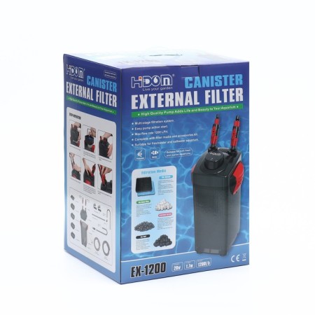 External filter Hidom Ex-1200, 1200 l/h, 25 watts, with a set of fillers and accessories-5