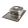 Kitchen sink "Vladiks", cut, with a siphon, 66x48 cm, left, stainless steel 0.6 mm